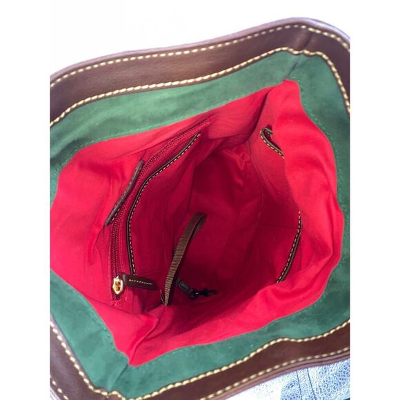 DOONEY & BOURKE MEDIUM BROWN SOFT LEATHER CROSSBODY BAG - Picture 14 of 16